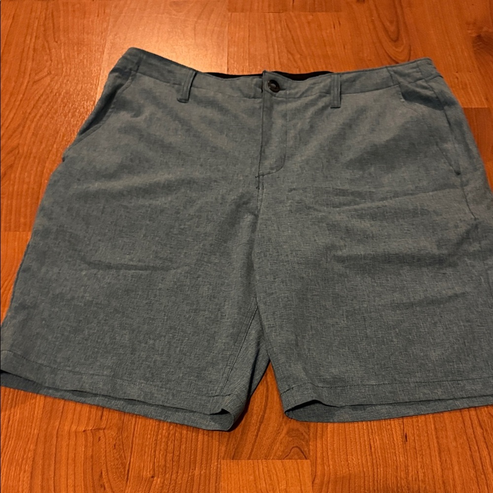 Volcom Men's Slate Gray Flat Front Shorts